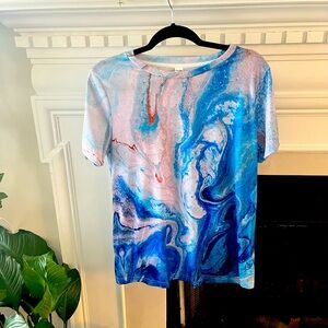 COPY - NWOT Pixie Lady Galaxy Print T-Shirt- Medium